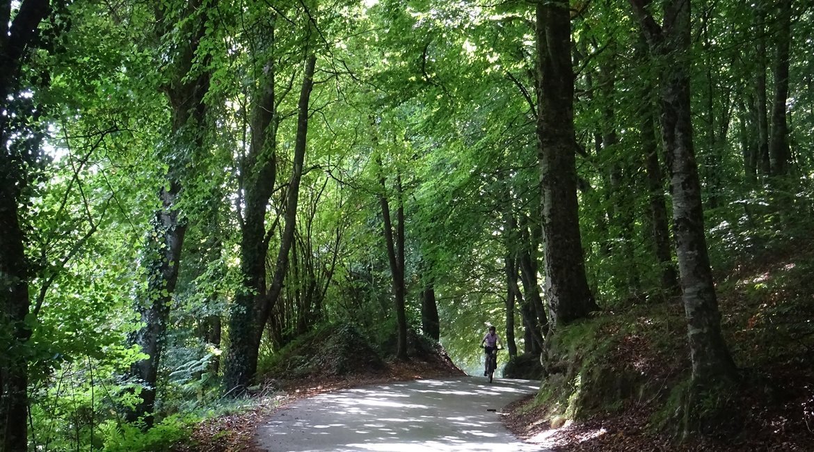 Santuari de la Salut. Collsacabra en bicicleta.BICIS EN RUTA. 1170X650